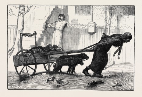 NEW YORK: IN THE RAG TRADE, 1870; The rag gatherers must begin their labours in the very small