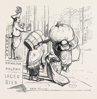 NEW YORK: RAG COLLECTORS, 1870; The rag gatherers must begin their labours in the very small hours