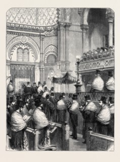 CONSECRATION OF THE NEW CENTRAL SYNAGOGUE IN GREAT PORTLAND STREET, 1870