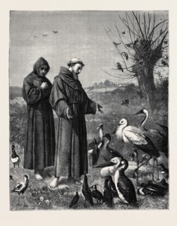 ST. FRANCIS PREACHES TO THE BIRDS