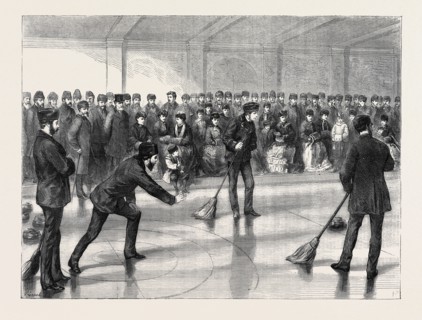 PRINCE ARTHUR OPENING THE CALEDONIA CURLING RINK AT MONTREAL, CANADA, 1870