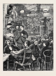 A "SMOKING CONCERT" BY THE WANDERING MINSTRELS, 1870