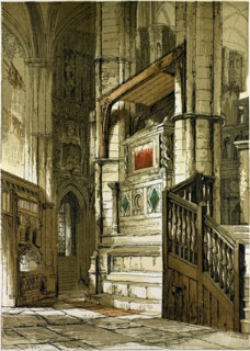 ENTRANCE TO THE CHAPEL OF EDWARD THE CONFESSOR, UK