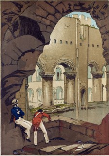 ROCHESTER CASTLE, INTERIOR, UK
