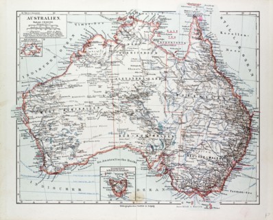 MAP OF AUSTRALIA, 1899