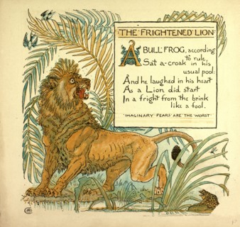 THE FRIGHTENED LION