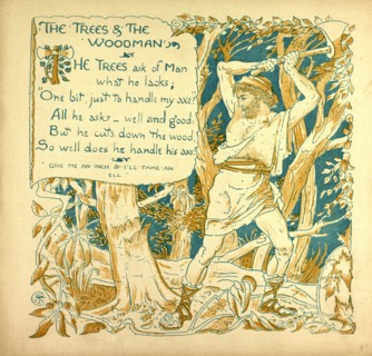 THE TREES AND THE WOODMAN