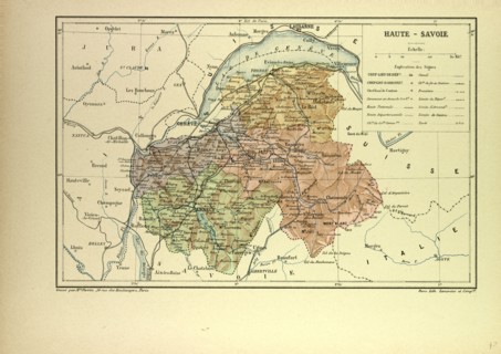 MAP OF HAUTE-SAVOIE, FRANCE
