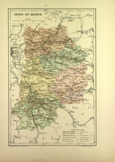 MAP OF SEINE-ET-MARNE, FRANCE