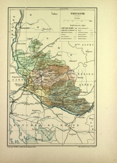 MAP OF VAUCLUSE, FRANCE