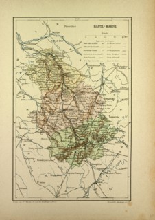 MAP OF HAUTE-MARNE, FRANCE