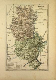 MAP OF RHÃîNE, FRANCE