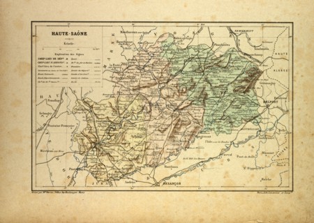 MAP OF HAUTE-SAÃîNE, FRANCE