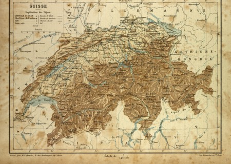 MAP OF SWITZERLAND