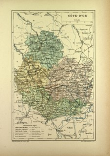 MAP OF CÃîTE-D'OR, FRANCE