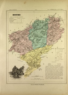 MAP OF DOUBS, FRANCE