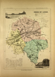 MAP OF INDRE ET LOIRE, FRANCE