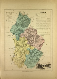 MAP OF JURA, FRANCE