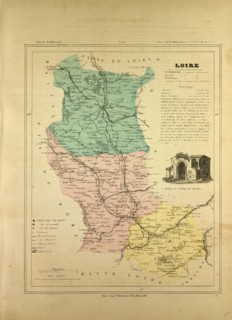 MAP OF LOIRE, FRANCE