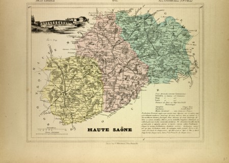 MAP OF HAUTE SAÃîNE, FRANCE