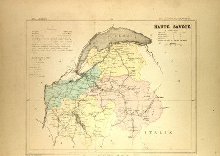 MAP OF HAUTE SAVOIE, FRANCE