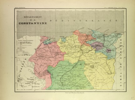 MAP OF A PART OF ALGERIA