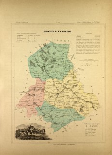 MAP OF HAUTE VIENNE, FRANCE