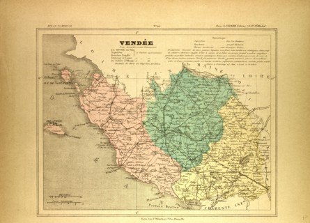 MAP OF VENDÃâE, FRANCE