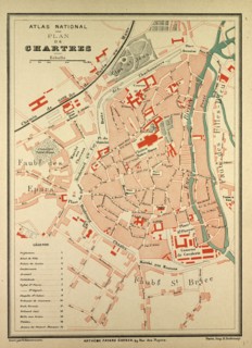 MAP OF CHARTRES, FRANCE