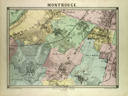 MAP OF MONTROUGE, FRANCE