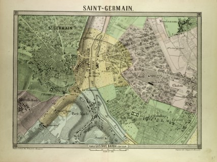 MAP OF SAINT-GERMAIN, FRANCE