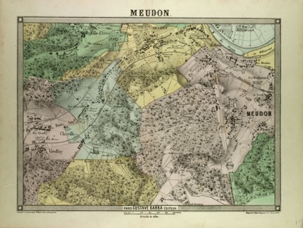 MAP OF MEUDON, FRANCE