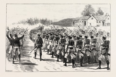 THE START OF THE MANIPUR EXPEDITION FROM SHILLONG, ASSAM FRONTIER.