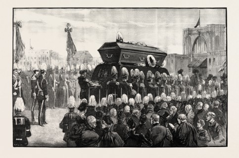 THE FUNERAL OF COUNT MOLTKE: PROCESSION TO THE LEHRTER RAILWAY STATION, BERLIN, GERMANY