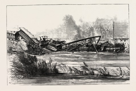 THE RAILWAY DISASTER AT MÃƒâ€ìNCHENSTEIN, NEAR BÃƒâ€öLE, SWITZERLAND