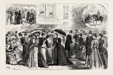 THE DUKE AND DUCHESS OF TECK'S SILVER WEDDING: RECEPTION AT WHITE LODGE, RICHMOND PARK, LONDON, UK