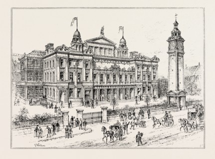 COMPLETED BUILDINGS OF THE PEOPLE'S PALACE, MILE END ROAD, EAST LONDON, UK