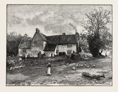 DEEPDALE CHURCH AND OLD GUEST HOUSE, FROM THE NORTH.