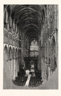 BEVERLEY MINSTER, THE NAVE, LOOKING EAST.