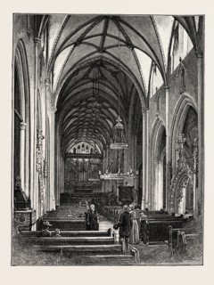 OTTERY ST. MARY, THE NAVE, LOOKING EAST, UK