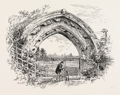 DERBY, RUINED ARCH LEADING TO VESTIBULE OF THE CHAPTER-HOUSE