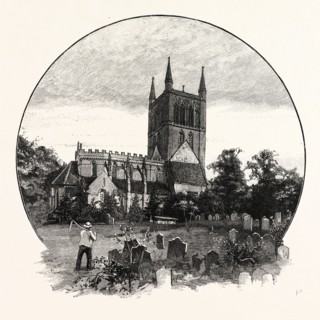PERSHORE CHURCH, FROM THE NORTH EAST