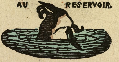 illustration of English tales, folk tales, and ballads. A diving duck