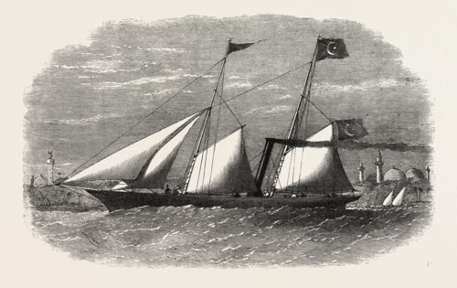 STEAM-YACHT BUILT FOR HIS LATE HIGHNESS EL HAMI PACHA, SON OF THE LATE VICEROY OF EGYPT, BY SCOTT
