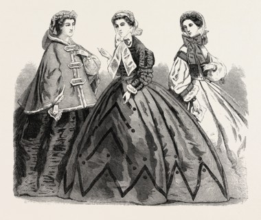 PARIS FASHIONSFASHIONS FOR APRIL, 1861