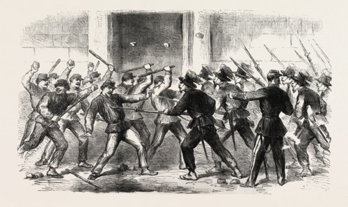 CONFLICT AT NAPLES BETWEEN A COMPANY OF BERSAGLIERI AND FALSE GARIBALDINI
