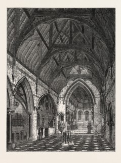 NEW CHURCH IN TOTTENHAM PARS, WILTS: VIEW FROM THE END OF THE NAVE