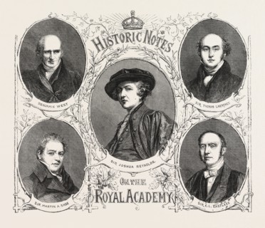 PORTRAITS OF THE PRESIDENTS OF THE ROYAL ACADEMY.