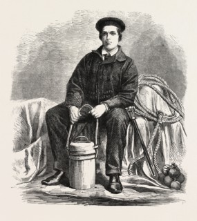 A PRIVATE OF THE MARINE VOLUNTEER CORPS AT HASTINGS, UK