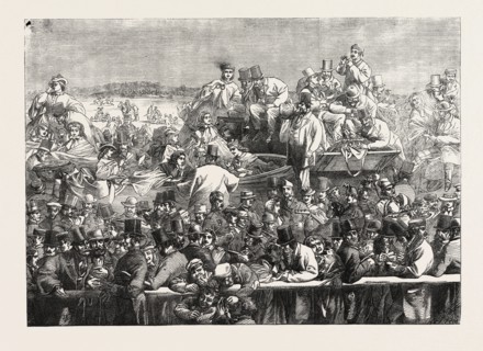 EPSOM RACES: THE DERBY, WAITING FOR THE START, UK